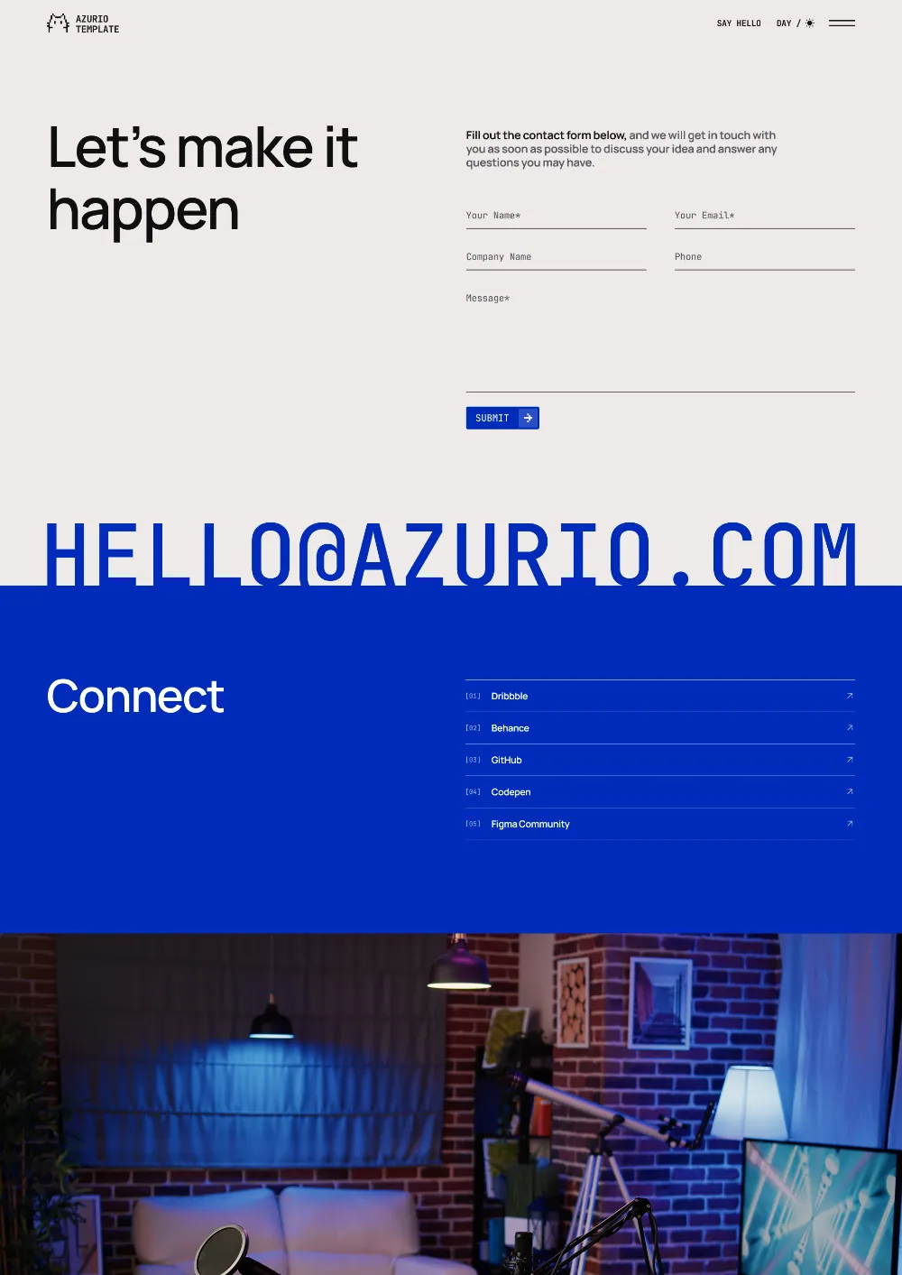 Gaith Template Image - Contact Page Link